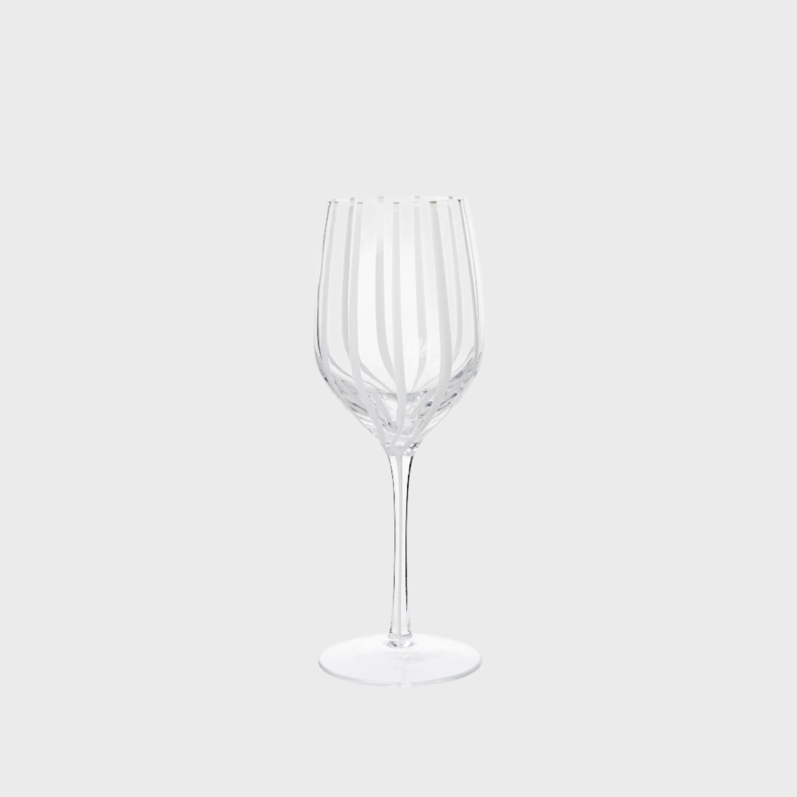 Stripe White Wine Glass