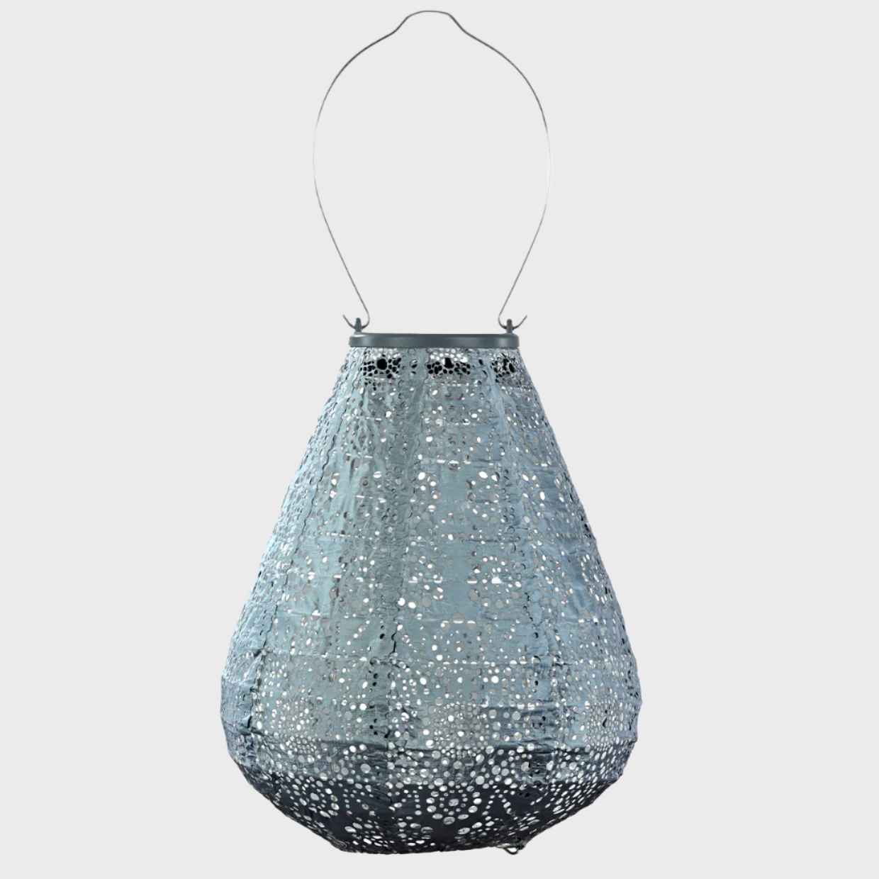 Grey Blue Fiore Tulip Lantern