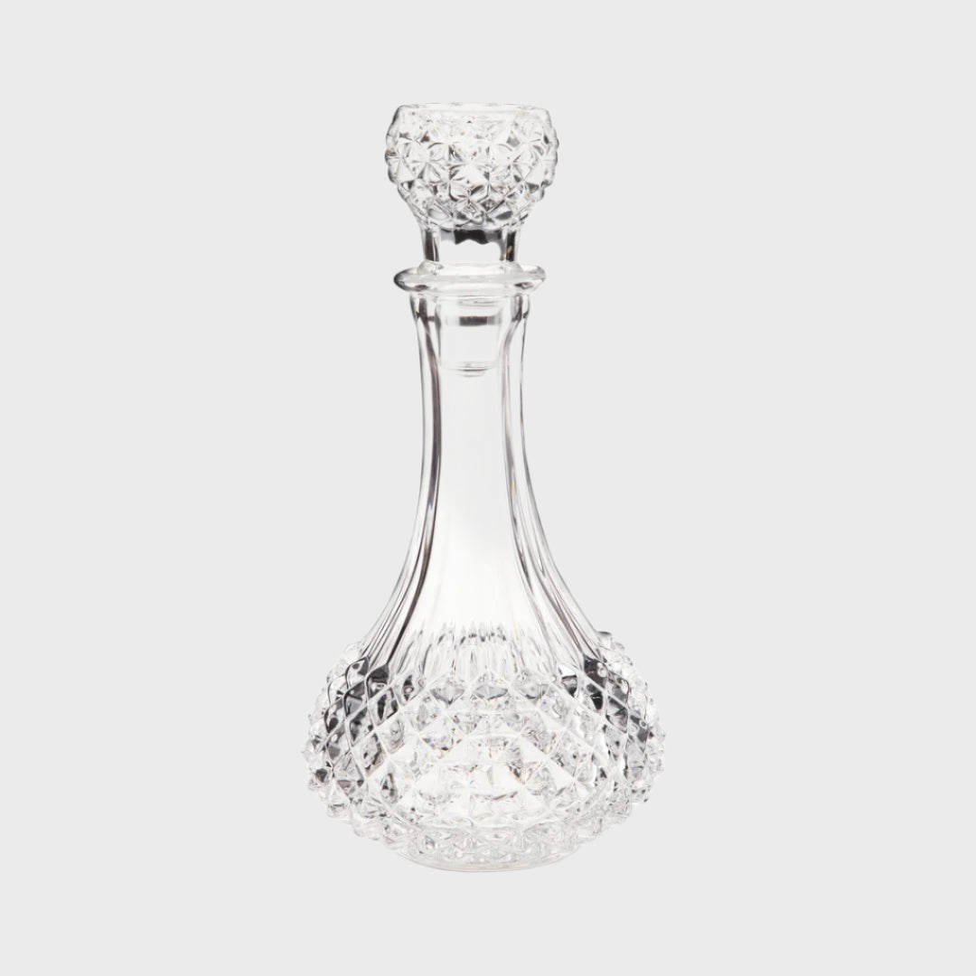 Studded Glass Decanter