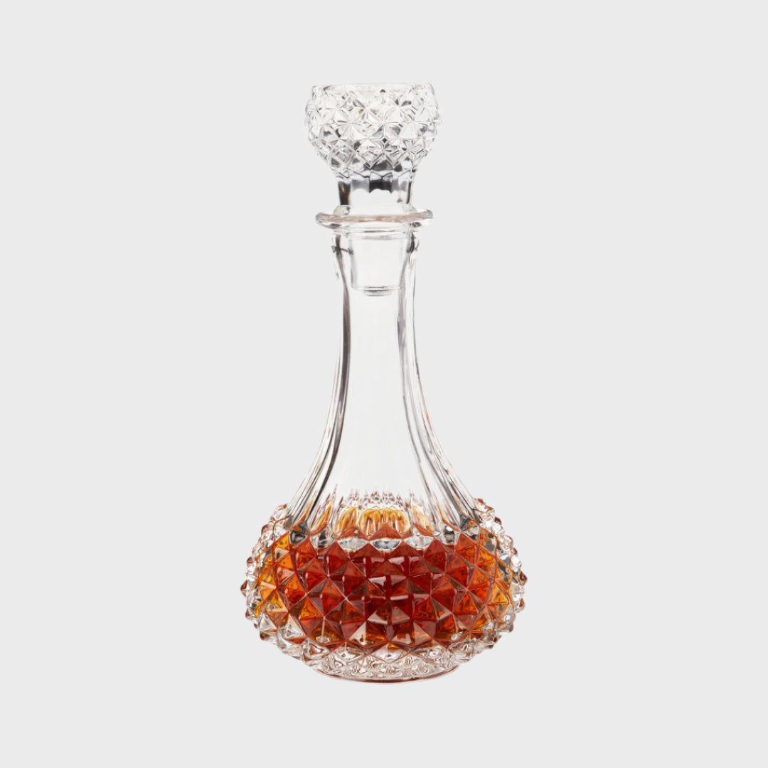 Studded Glass Decanter