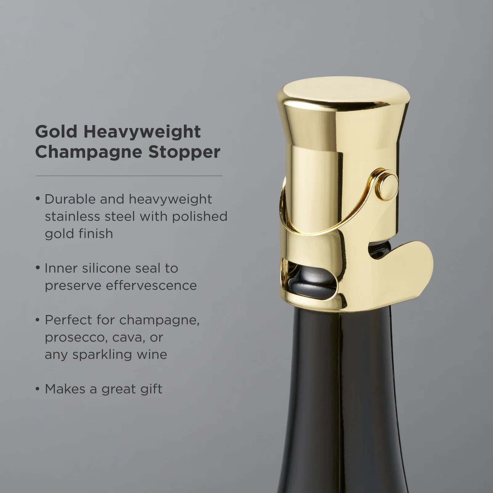 Champagne Stopper Gold Plated