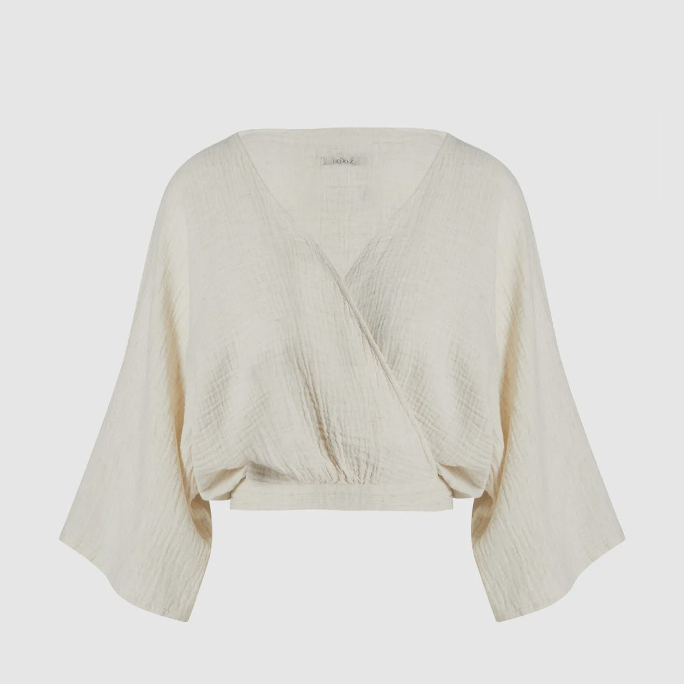 Crinkle Balloon Sleeve Top