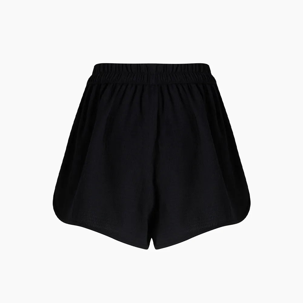 Black Cotton Short