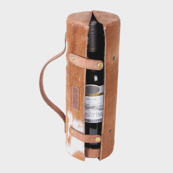 Avenue Cowhide Leather Wine Case