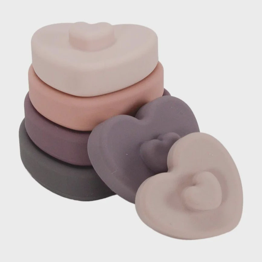 Silicone Stackable Hearts