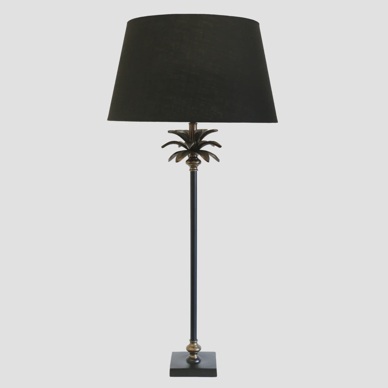 Miami Black & Brass Lamp Base