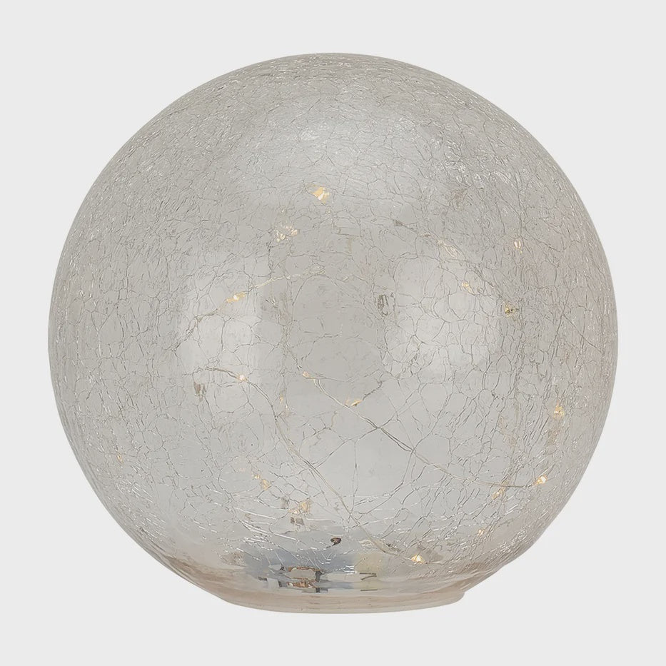 Glass Crackle Light Ball Large