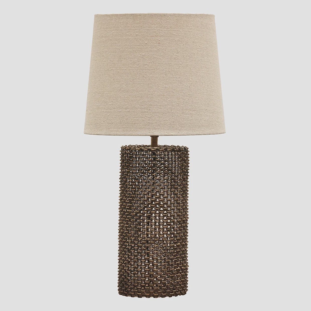 Woven Metal Lamp Base