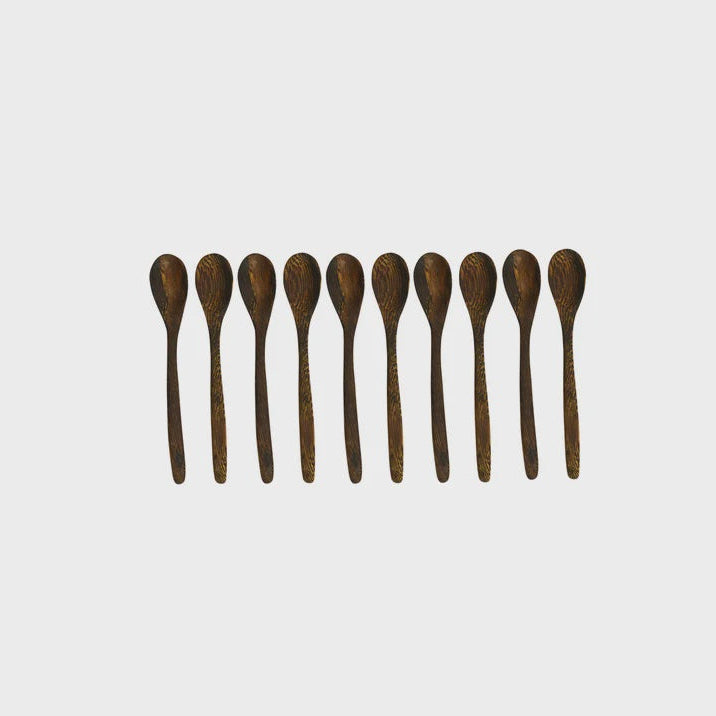 Dark Round Salt Spoon