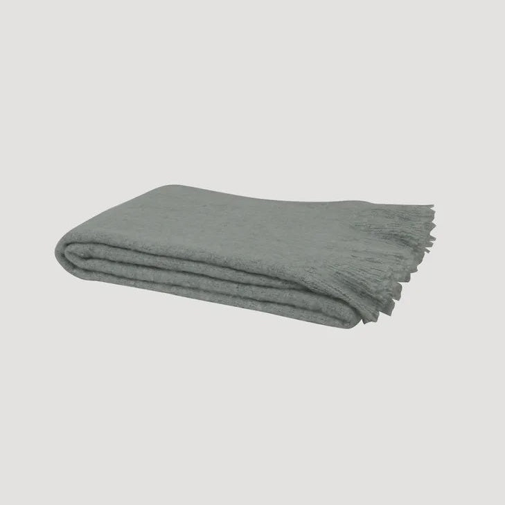 Seafoam Tassle Throw
