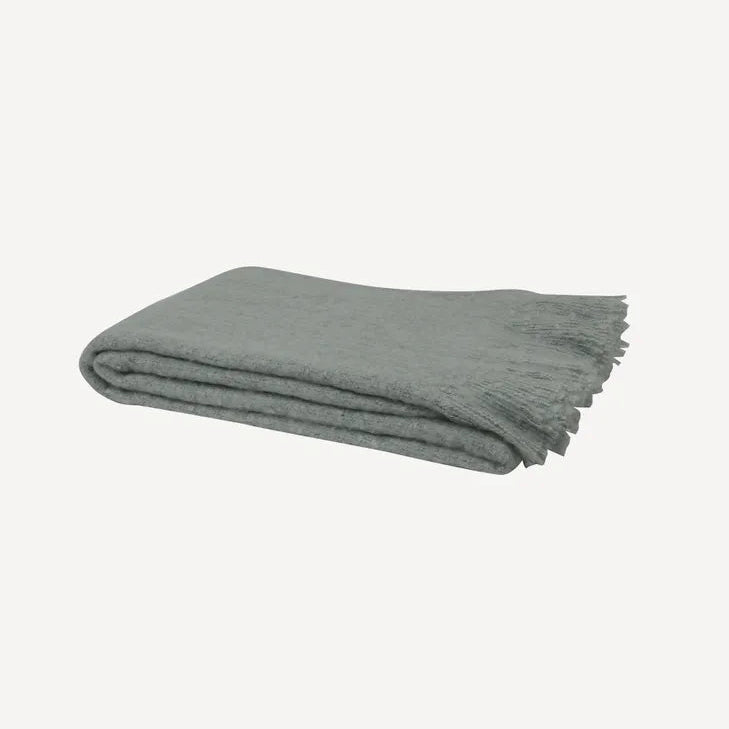 Seafoam Tassle Throw