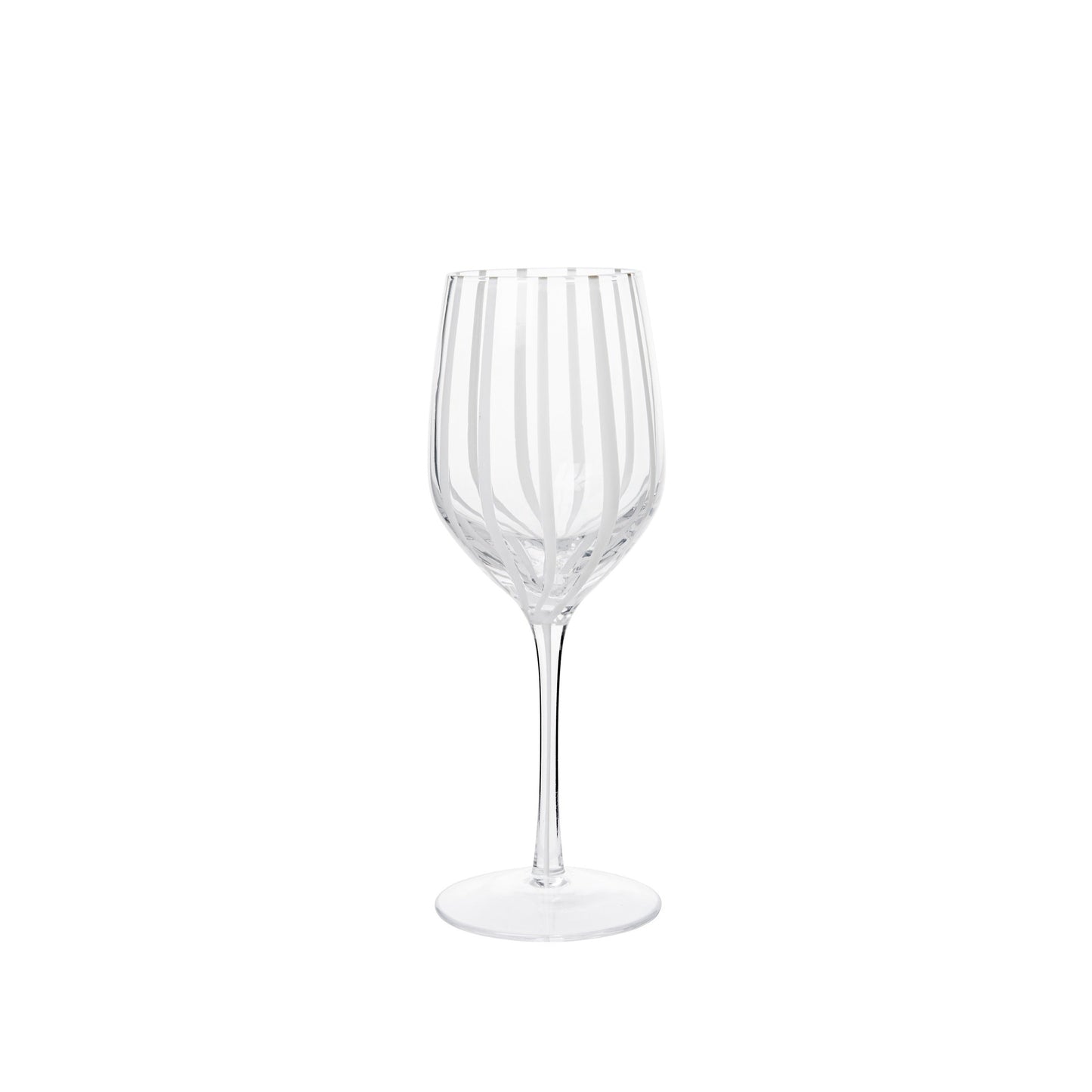 Stripe White Wine Glass