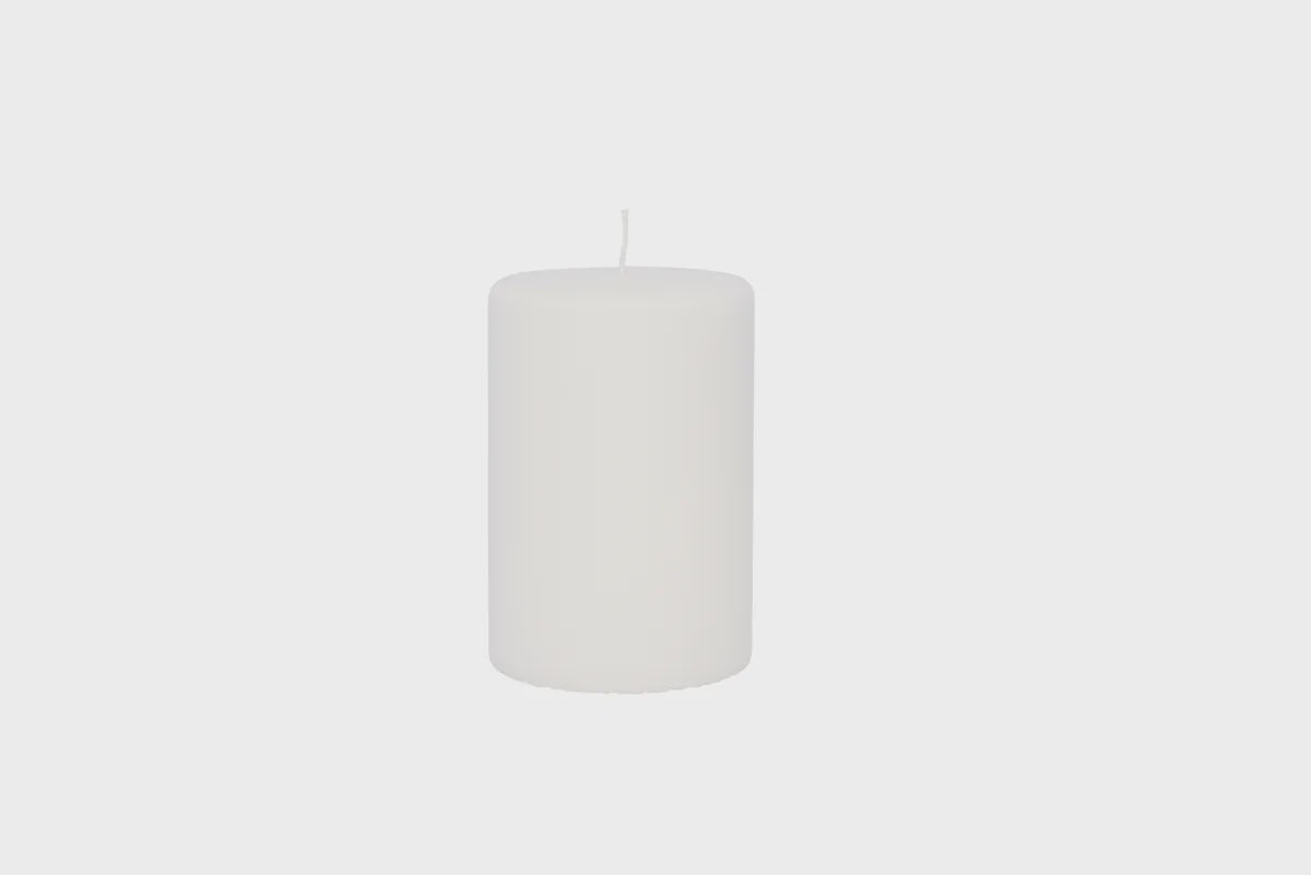 Broste Candle Pillar H150 White