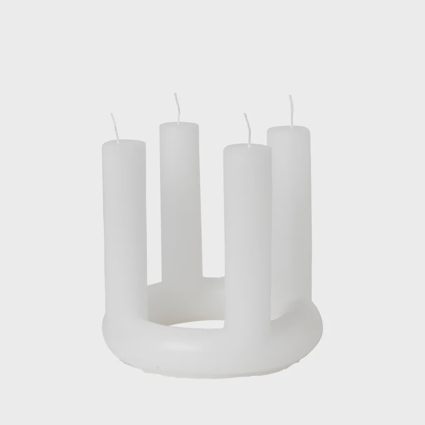 Broste Lucia Candle White