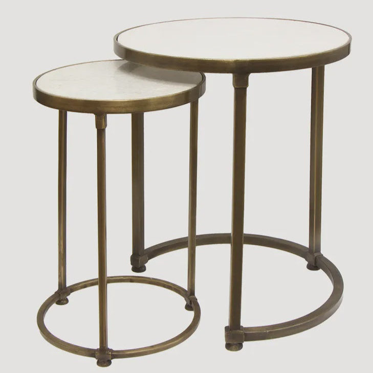 Round Gold Nesting Tables