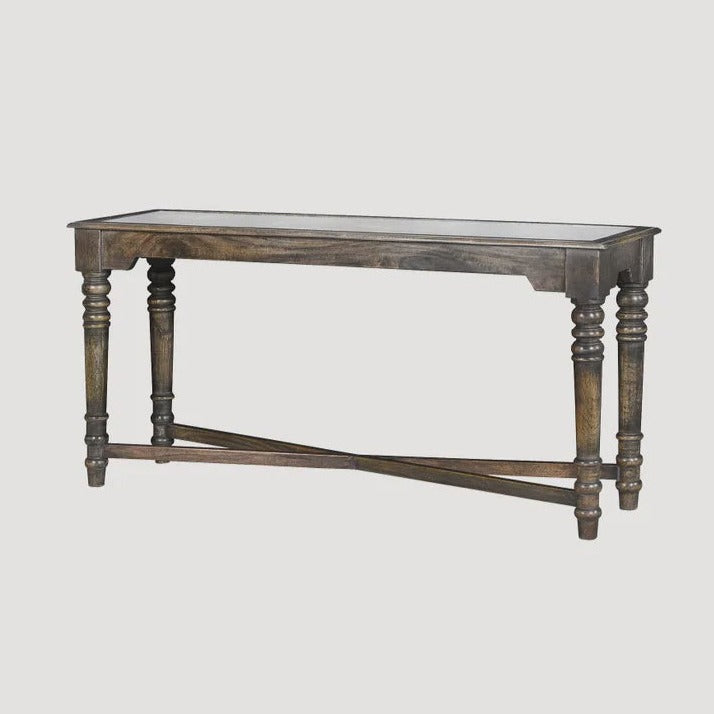 Edwin Marble and Wood Console Table