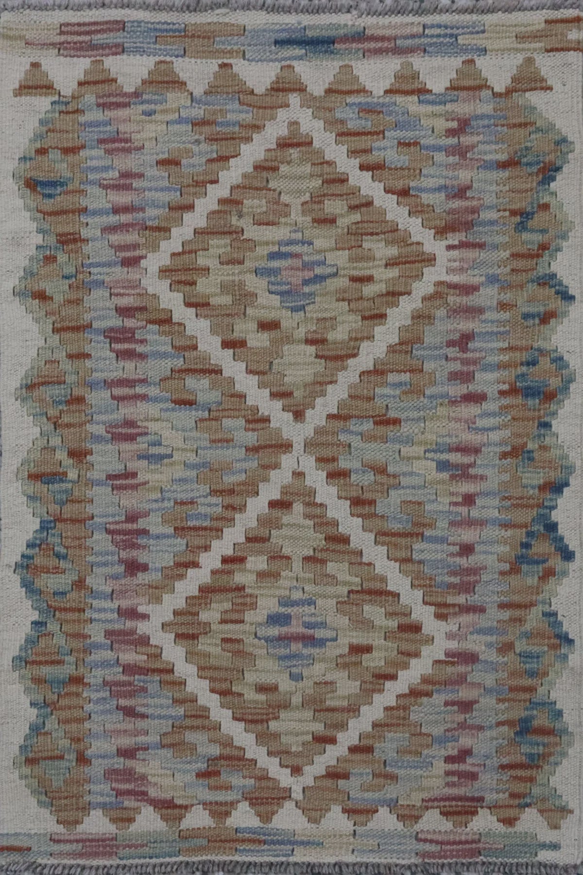 Chobi Kilim Soft Blue Rug 90x60