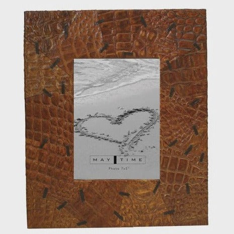 Photo Frame Patchwork Leather 7*5