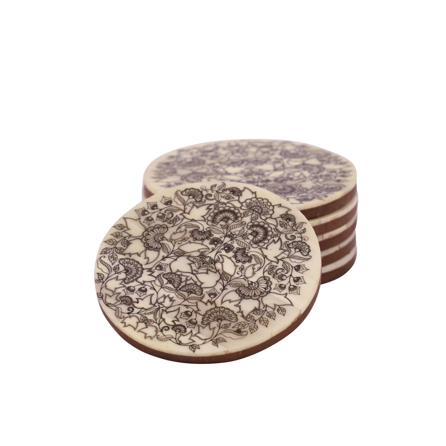 Floral Bone Coasters