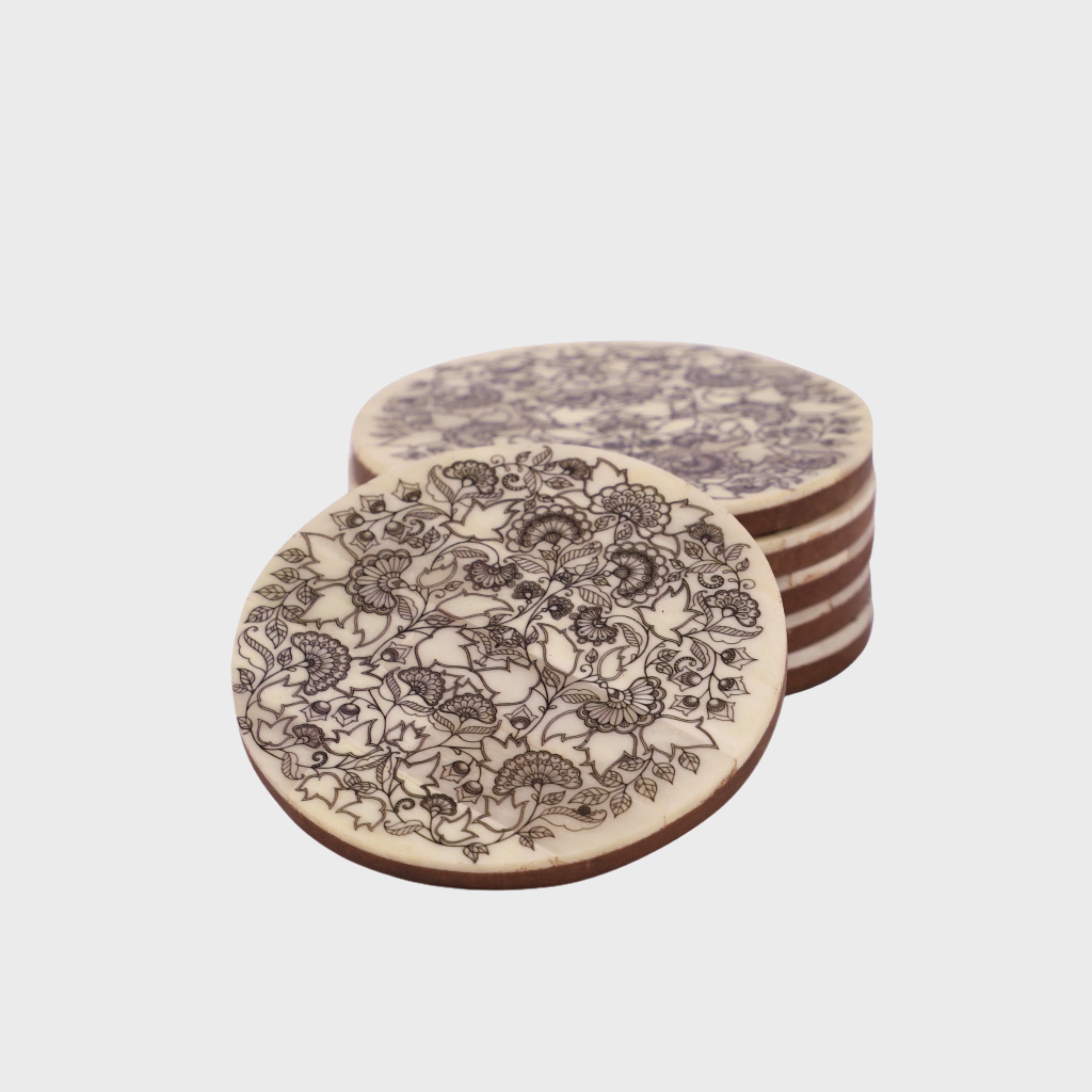 Floral Bone Coasters