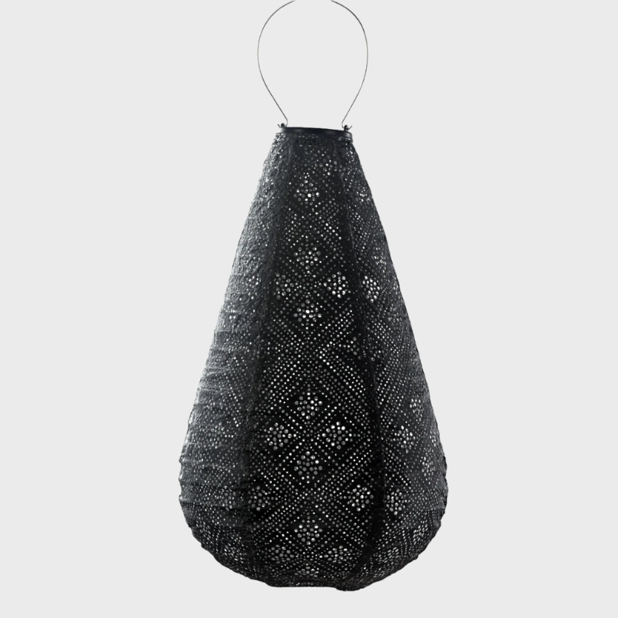 Dark Grey Topaz Drop Lantern