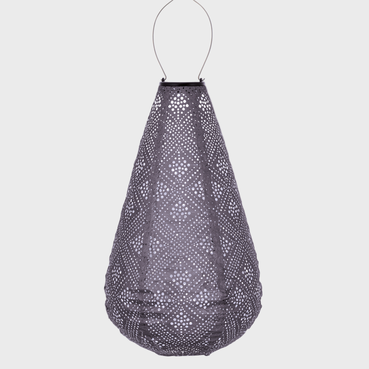 Mauve Purple Topaze 28cm Drop Lantern
