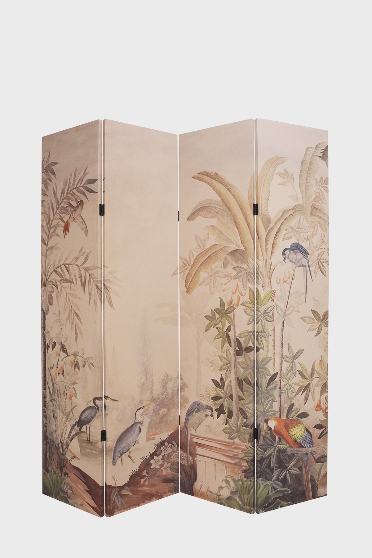 Screen/Wall Art/Headboard Parrots & Cranes Garden