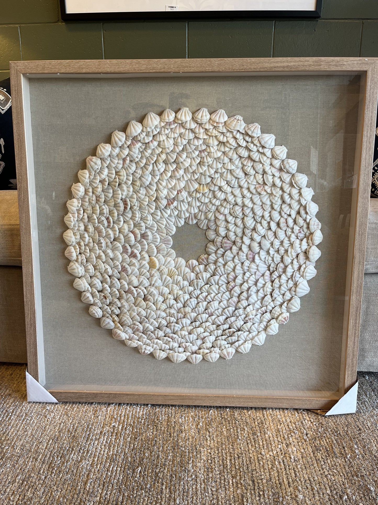 Clam Glass Framed Wall Art