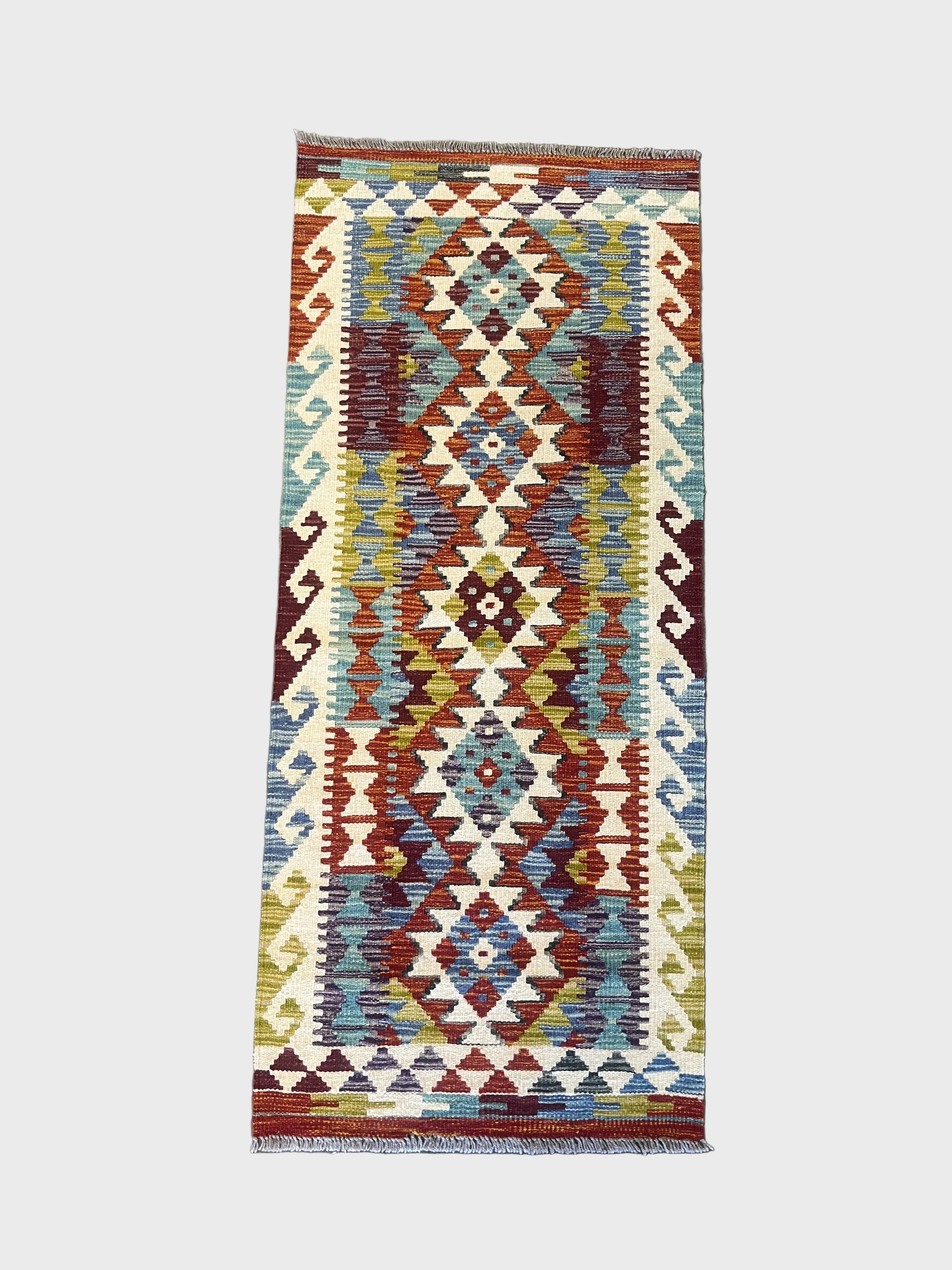 Chobi Kilim Burnt Orange 147 x 63 Rug