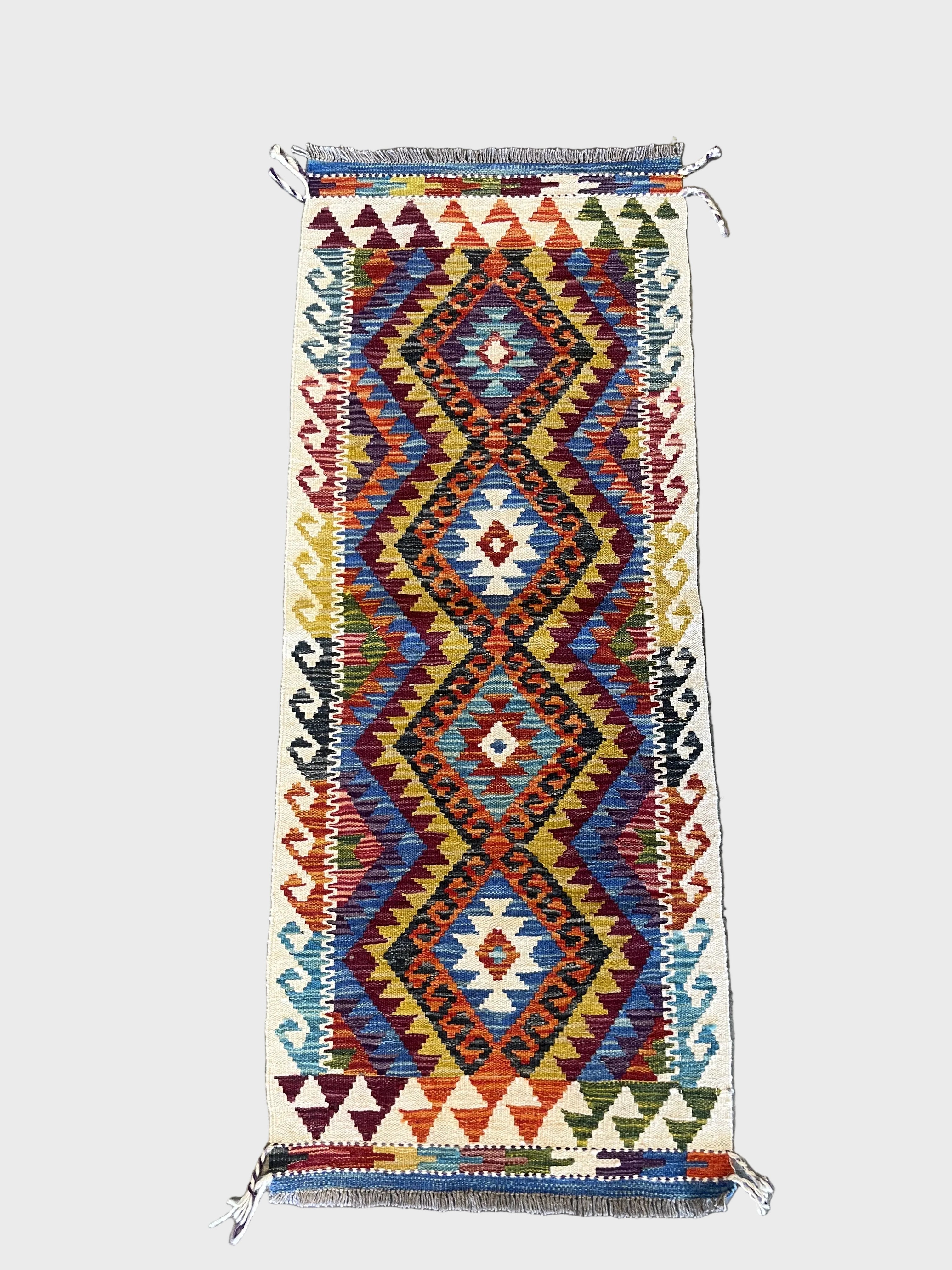 Chobi Kilim Blue 148 x 60 Rug