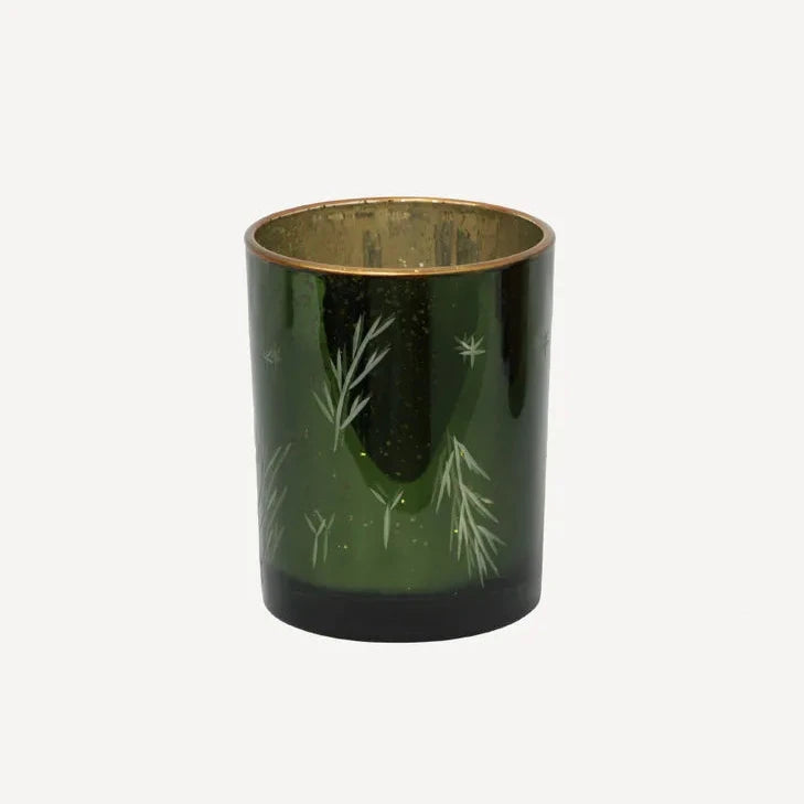 Green Etched Votive