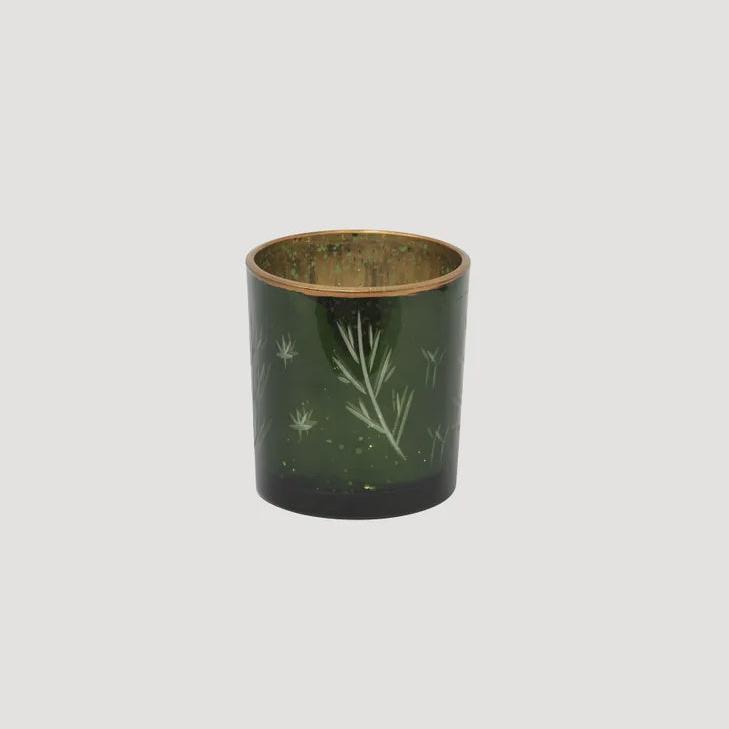 Green Etched Votive