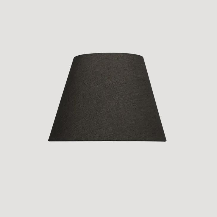 Tapered Shade Linen Black 35cm