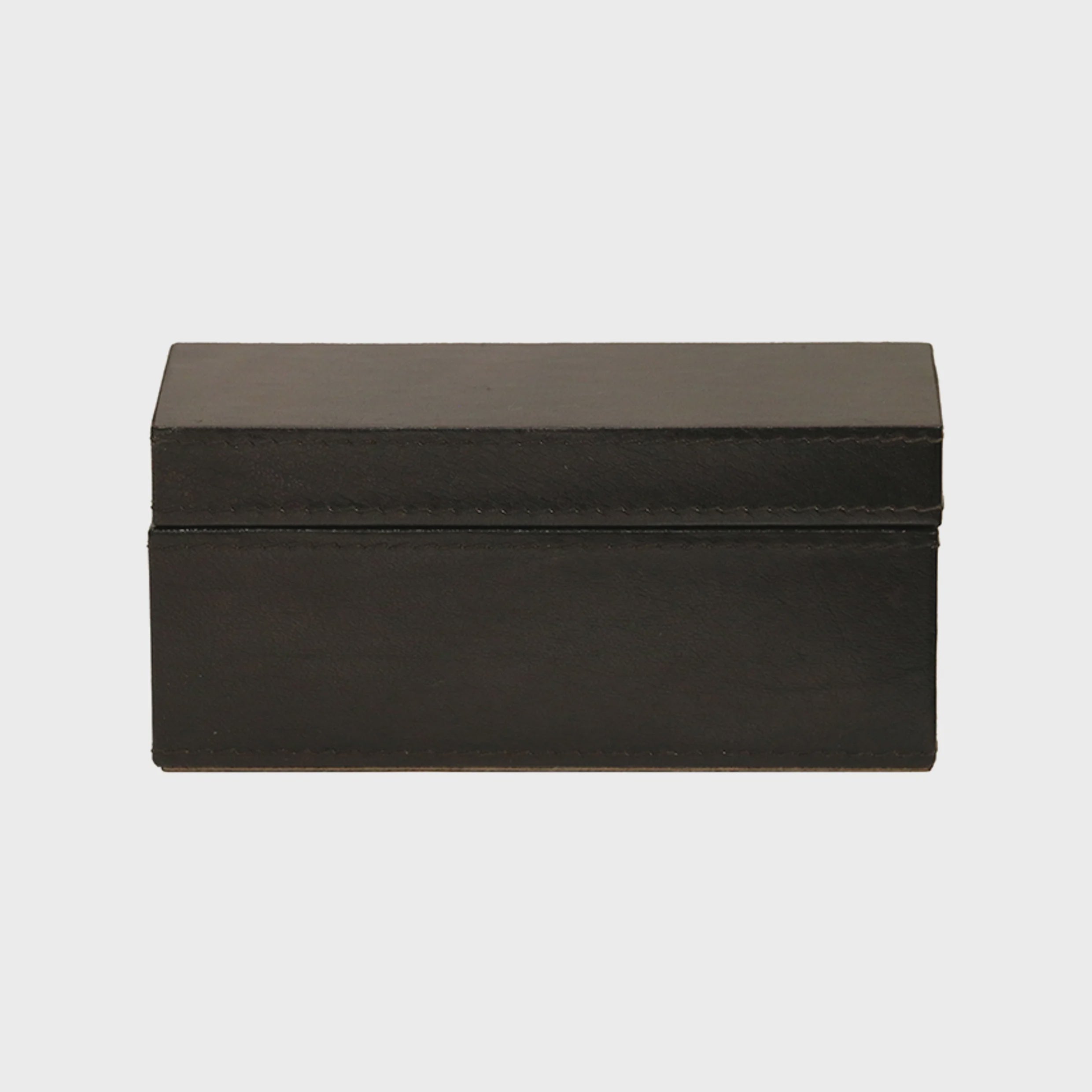 Black Leather Rectangular Box