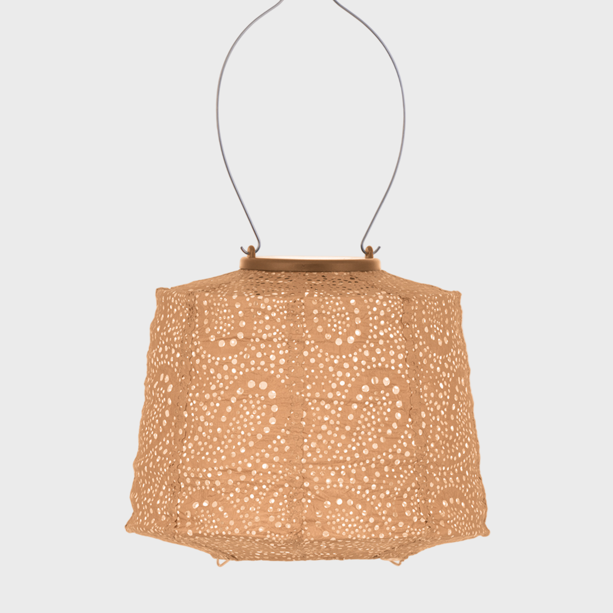 Apricot  Paisley 20cm Lantern Lampshade