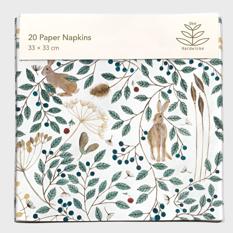 Hares & Berries Paper Napkins