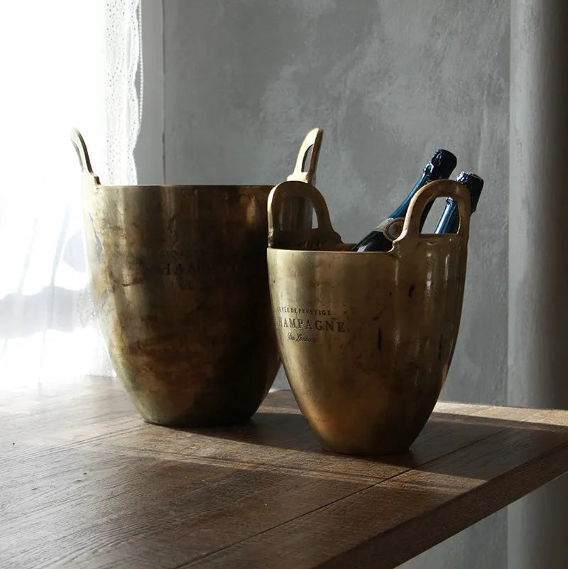 Wine Bucket Burnt Pewter