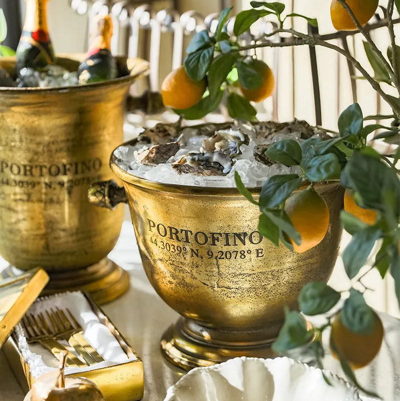 Portofino Gold Champagne Bucket