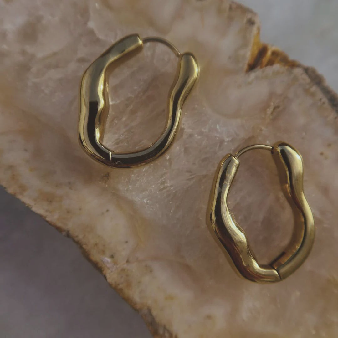 Organic Hoop Earrings