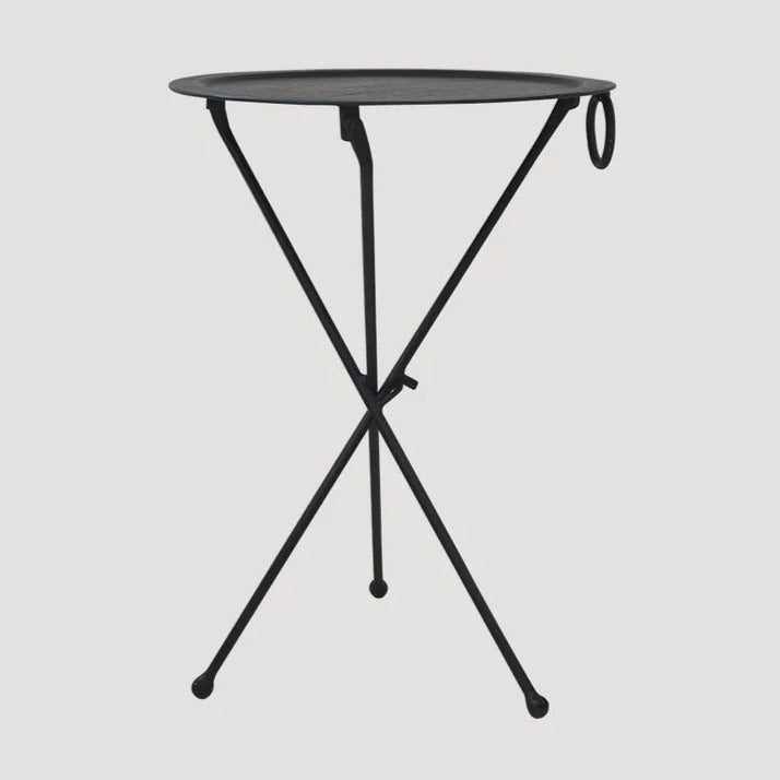 Round Black Atlas Table