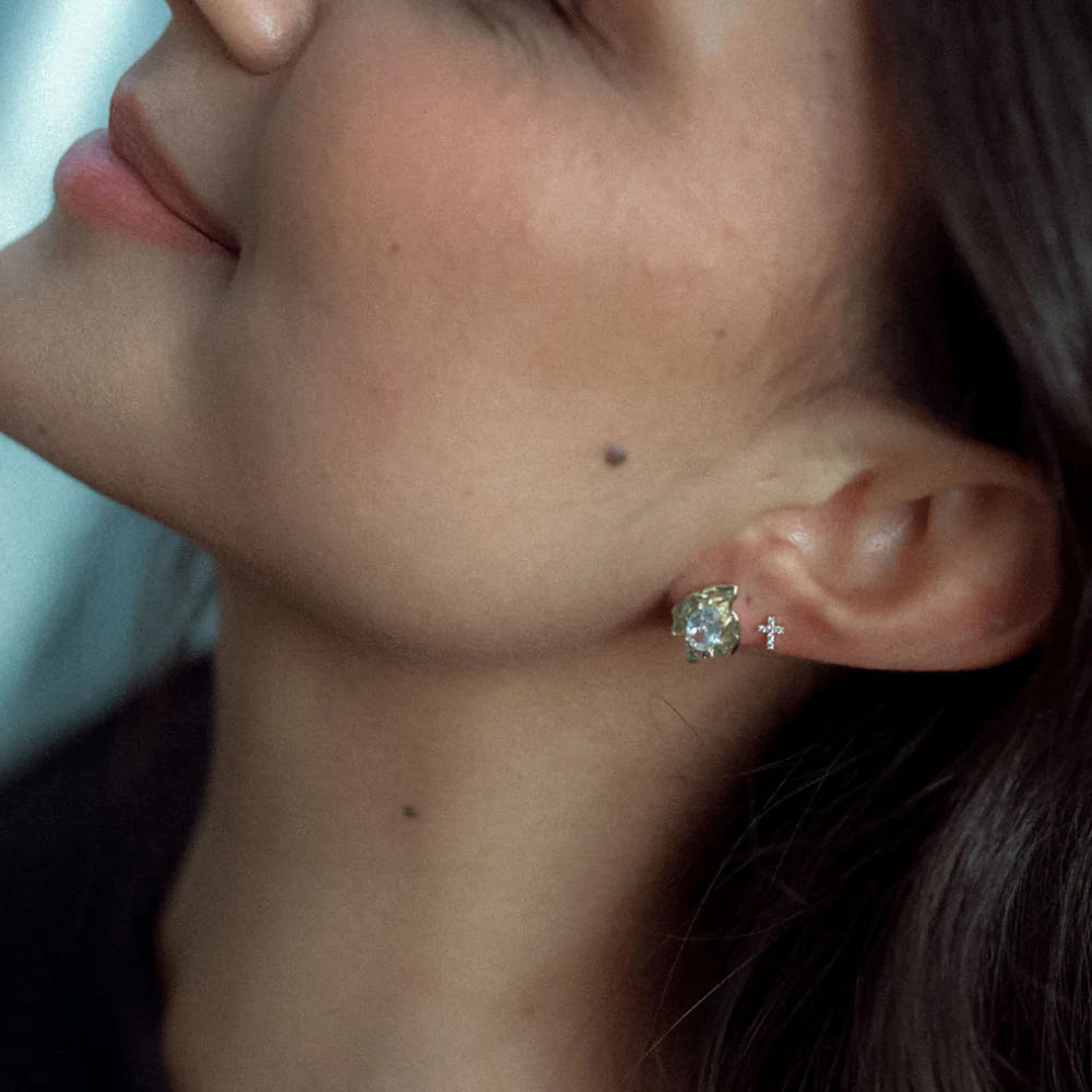 Rough Diamond Stud Earrings