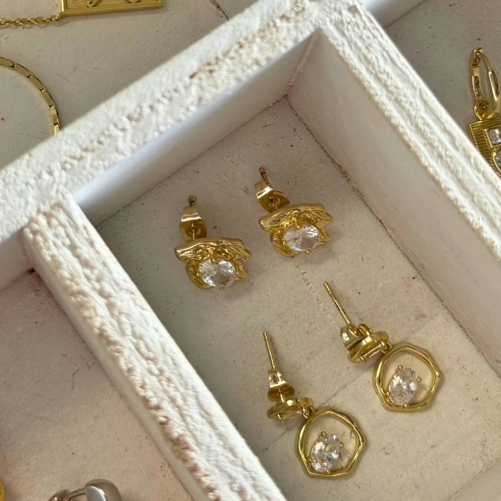 Rough Diamond Stud Earrings