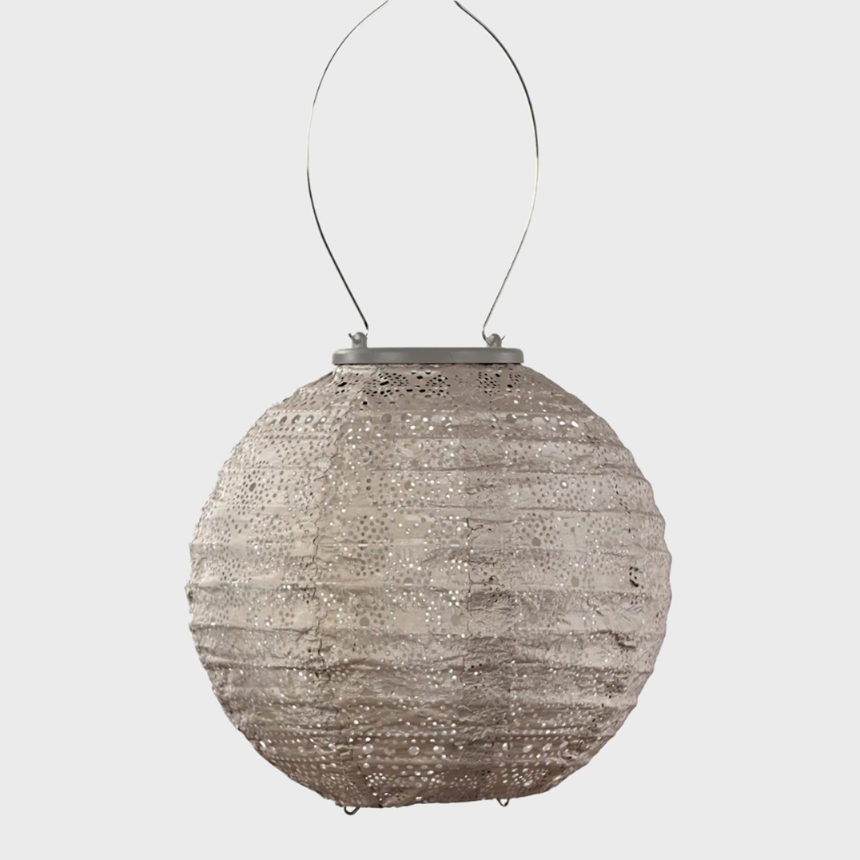 Light Taupe Spectare Round Lantern