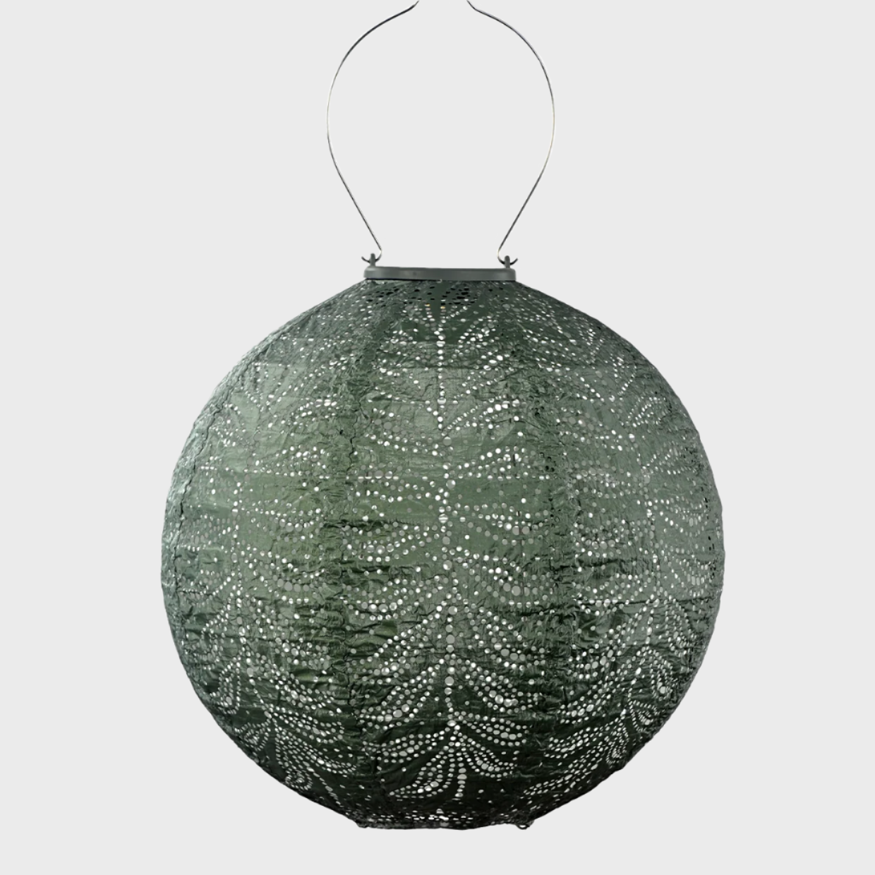 Sage Green Folia 30cm Round Lantern