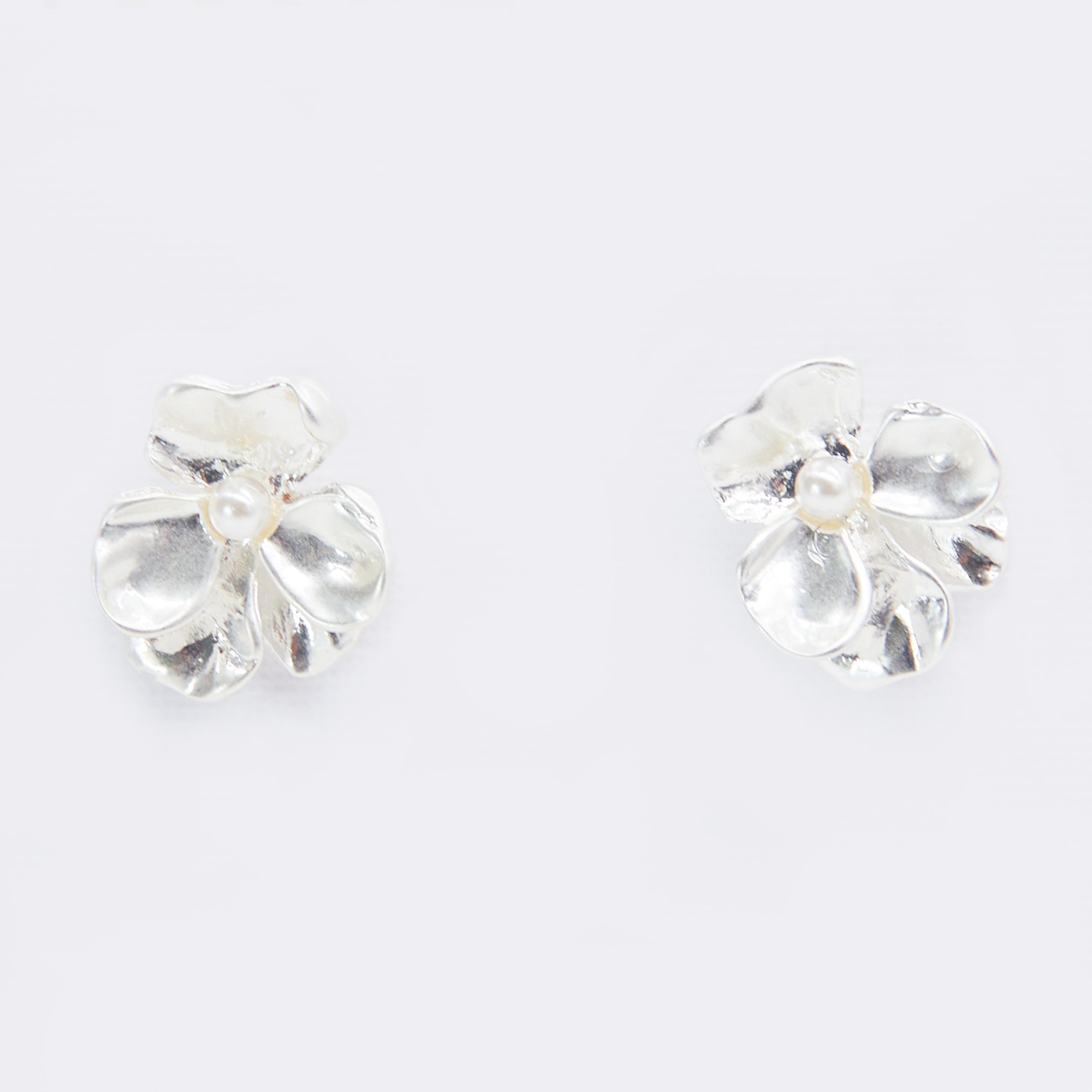 Anitque Hydrangea Petal Earrings