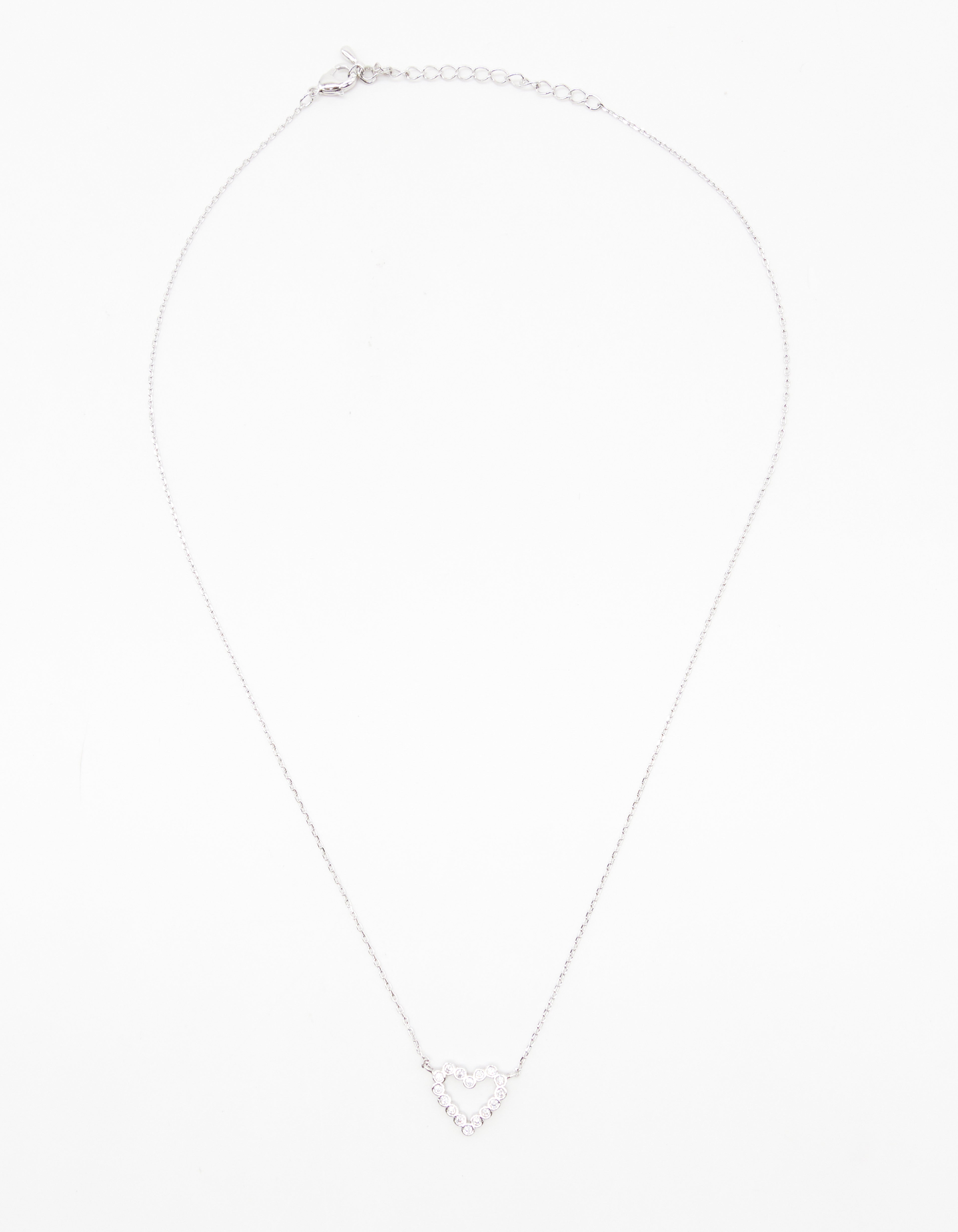 Chain Crystal Heart Necklace