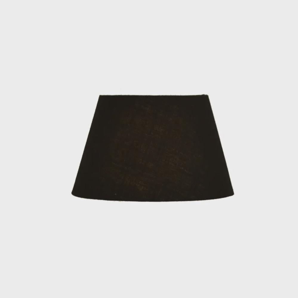 Tapered Drum Black Lampshade 31cm