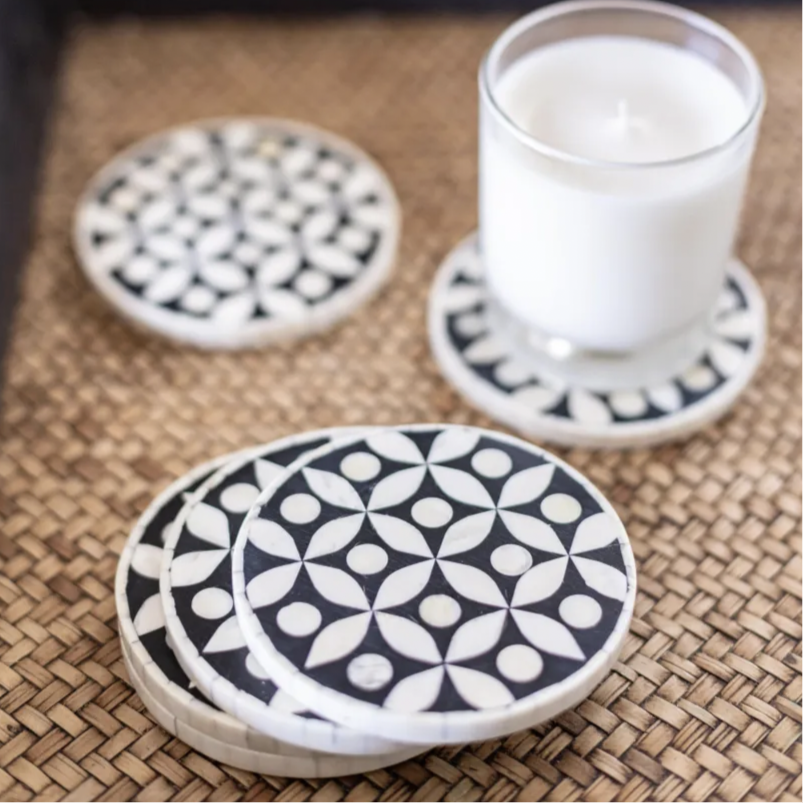 Bone Circle Coaster Set