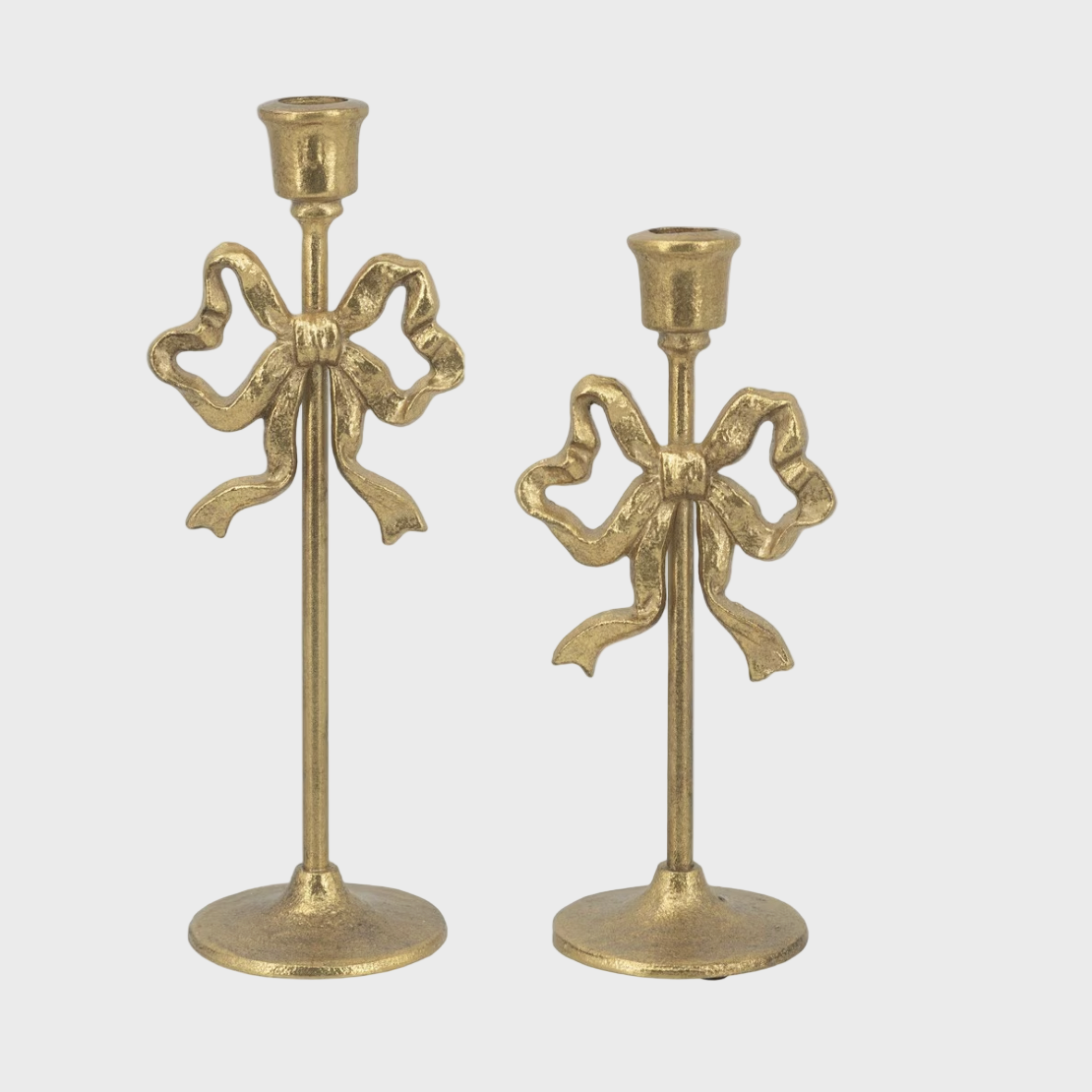 Bow Candle Holders Set