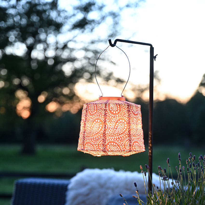 Apricot  Paisley 20cm Lantern Lampshade
